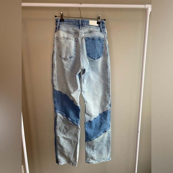 Hollister patch work distressed ultra-high rise dad jean - Picture 2 of 7